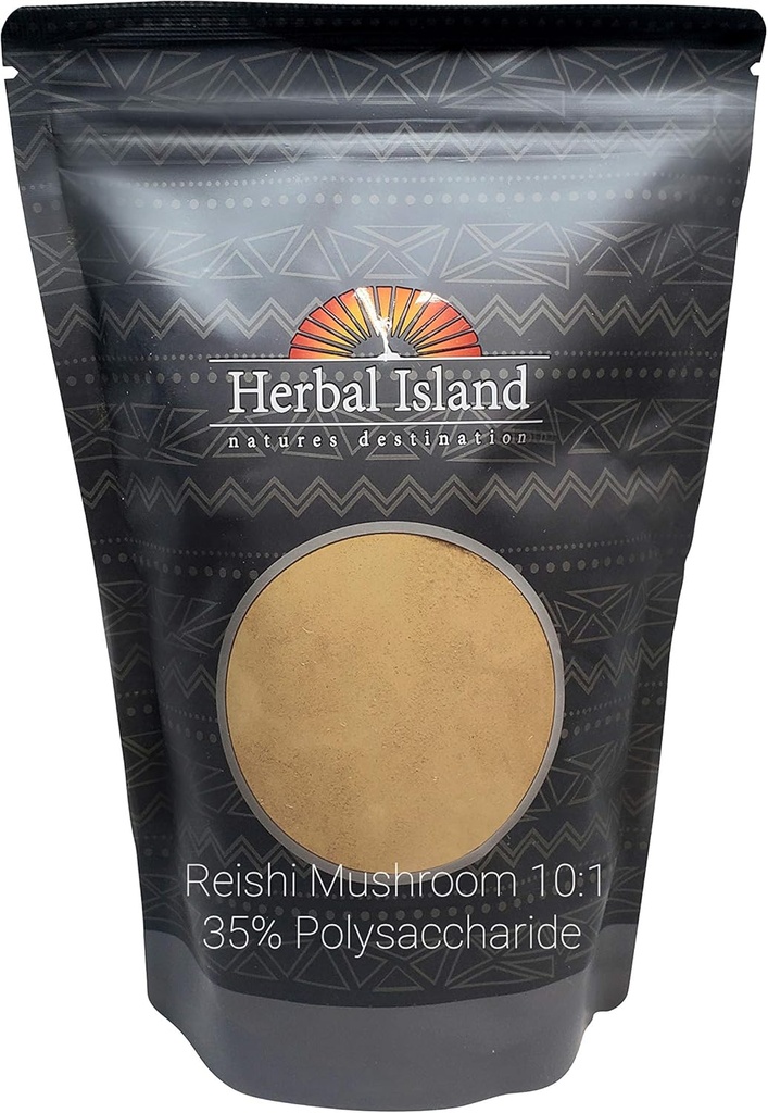Extrait de champignons Reishi 10:1 Poudre 1 LB ou 16 OZ 35% Polysaccharides Ganoderma lucidum