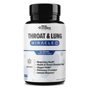 Gorge de Science Réelle & Capsules de désintoxication pulmonaire pour effacer le mucus, la gorge douloureuse et le soutien respiratoire – Supplément de soutien pulmonaire avec Vinitrox, GABA, Vitamine C & D pour le soulagement respiratoire et de la toux à long terme, 60 capsules