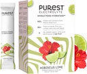 Know Brainer Purest Electrolyte Hibiscus Lime Powder Packets – Whole Food Hydration - Organic Freeze-Dried Fruits and Solar Sea Salts for Ultimate Electrolyte Balance