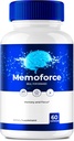 Pilules de Mémoforce, Capsules de supplément de Mémoforce, Formule avancée de Mémoforce, Avis de Mémoforce (60 Capsules)