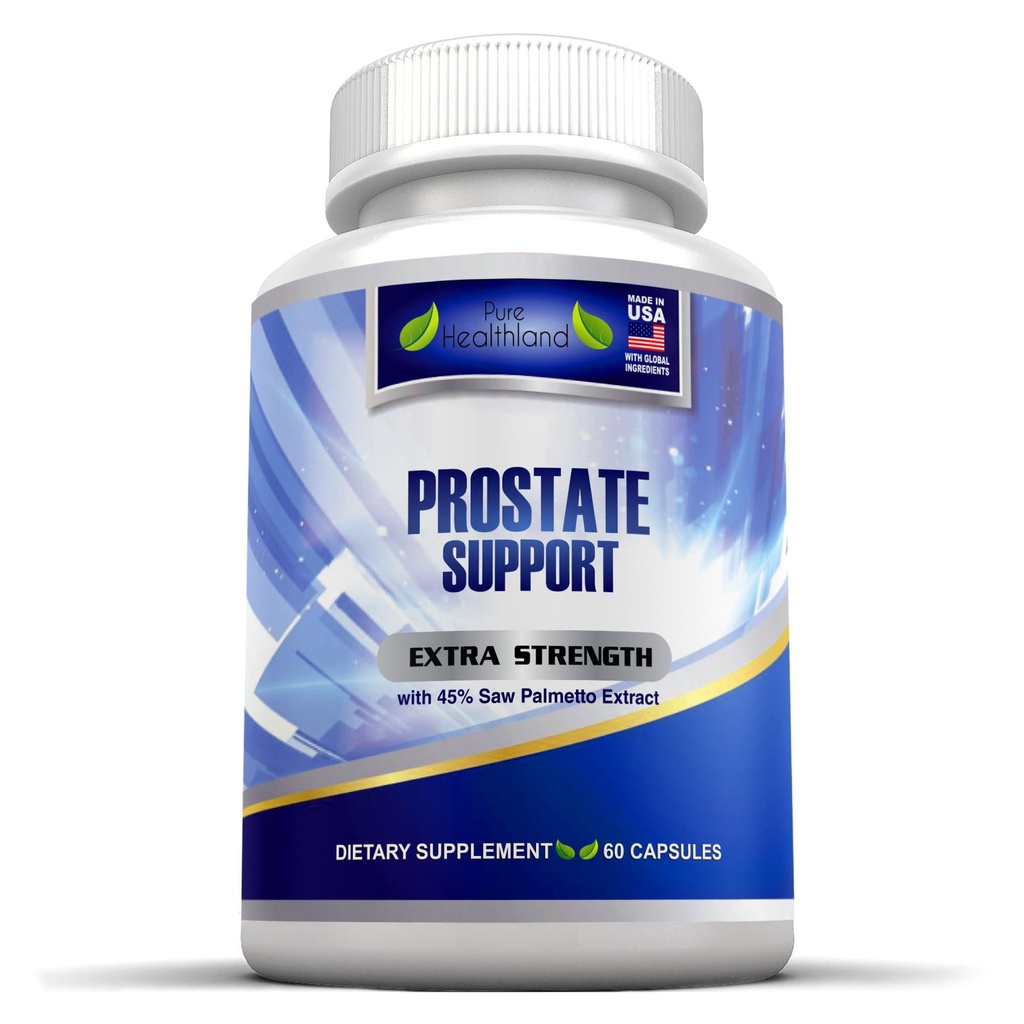 Supplément santé prostate pour les hommes – 33 ingrédients naturels avec 45% extrait de Palmetto de scie