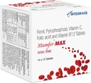 Nutranix TNA 150 Comprimés de fer, supplément à l'acide folique, vitamine C et vitamine B12 et énergie