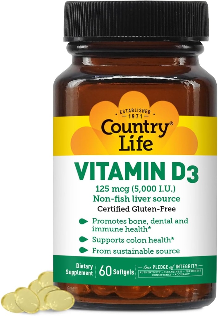 Vitamine D3 5000 UI, 60 CT