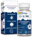 SOLARAY Ashwagandha Capsules 18X Absorption - Extrait de racines et de feuilles Ashwagandha 240 mg - Supplément de stress occasionnel et de soutien de l'humeur - Vegan, garantie de 60 jours - 30 portions, 30 VegCaps