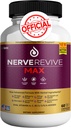 Nerve Revive Max – Advanced Formula with Vitamins, Herbal Extracts & Antioxidants – Gluten-Free, Non-GMO, Sugar-Free – Supports Vitality and Wellness – 60 Capsules, 30-Day Supply
