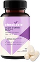 Checkable® Collagen Complex Supplements - Hair, Skin, Nails, Joints, Bones, and Muscle Support - with Natural Collagen Type I, II, III, V, and X (1500 mg) - 90 Capsules