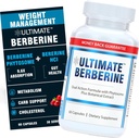 Phytosome berbérique ultime pour la prise en charge du poids sain, le métabolisme et la santé git - 9,6X Absorption avec formule à double action - Immunity & Cholestérol Support - 1000mg cliniquement prouvé supplément