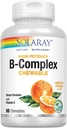 SOLARAY Vitamine B-Complex 250mg naturel orange aromatisants.