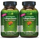 Irwin Naturals Collagen Beauty – 80 Liquid Soft-Gels – Avancé peau, cheveux et ongles Nourriture - 2 Pack