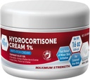 MED Pride 1% Hydrocortisone crème vrac 16 Oz force maximale démangeaisons soulagement pour l'eczéma, dermatite, rasées, morses de Mosquito