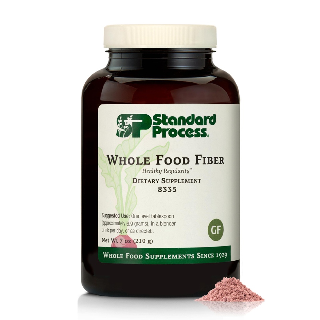 Processus standard - Fibre d'aliments entiers - Supplément de fibre quotidienne pour la santé digestive et le soutien de la gomme - Poudre de fibre haute avec fibre soluble et soluble - Non-Dairy, Non-Soy & Sans gluten - 7 oz (210 g)