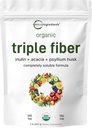 Micro-ingrédients Bio triple poudre de fibre, 2lb.. Prébiotique naturel pour soutenir la santé digestive et gustative. Soluble, facilement digestible.