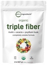 Micro-ingrédients Bio triple poudre de fibre, 2lb.. Prébiotique naturel pour soutenir la santé digestive et gustative. Soluble, facilement digestible.