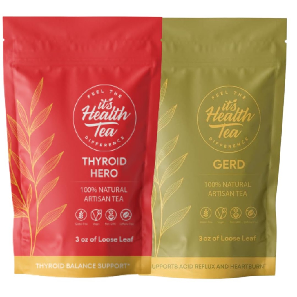 Ensemble de thé digestif thyroïde