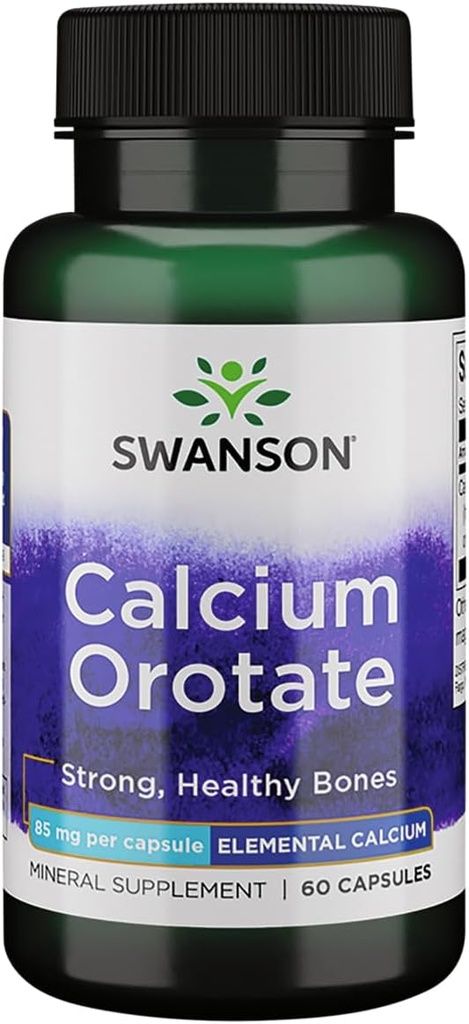 Swanson Orotate de calcium 85 Milligrammes 60 Capsules