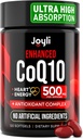 CoQ10 500MG - Co Q 10 Supplément 120 Softgels pour la production de santé cardiovasculaire et d'énergie - Suppléments nutritionnels CoQ10 améliorés avec Coenzyme Q10 - Alternative aux softgels Coq10 400mg