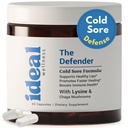 L-Lysine Cold Sore Treatment for Lips with Immune Support - L Lysine 1000mg Capsules, Chaga, Abeille Propolis, Vitamine C, Zinc & Extrait de racine de réglisse - Non-OGM, Végétarien, 60 Capsules pour hommes et femmes