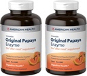 American Health Original Papaya Enzyme - 600 Chewable Tablets, Pack of 2 - The After-Meal Supplement - Non-GMO, Vegan - 400 Total Servings
