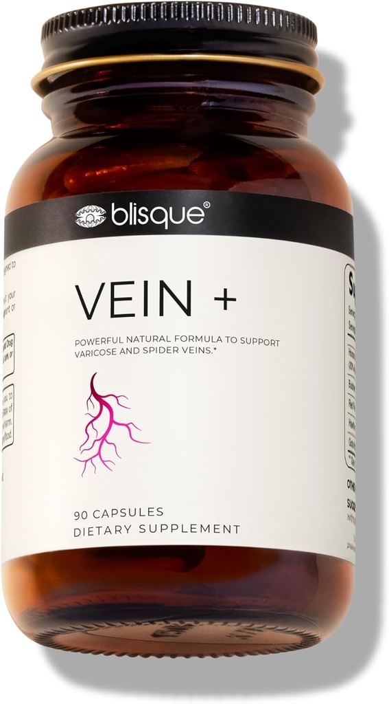 Blisque - Supplément de soutien à la veine des jambes naturelles pour les veines de varices et d'araignées