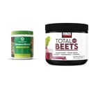 Amazing Grass Greens Blend Superfood: Super Greens Powder Smoothie Mix pour Boost Energy & Force Factor Total Beets Drink Mix Superfood Powder with Nitrates to Support Circulation,Blood Flow
