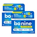 Soulagement de la maladie des mouvements non somnolents Bonine - 32 comprimés à croquer avec la Meclizine HCL 25mg - Médecine non somnolente pour la nausée ou la maladie des mouvements - Essentiels de croisière - Arôme framboise