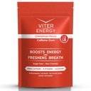 Viter Énergie Gum caféiné 60mg caféine, B vitamines, Guarana, sans sucre. (Cannelle, 8oz, sac en vrac)