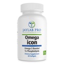 Omega Icon Antarctique Superba Boost Krill Oil Supplement – Suppléments Omega-3 à base de phospholipides, Astaxanthine, soutient la santé cardiaque, 1000mg-100% traçable de la mer au plateau