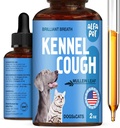 Traitement de la toux des chiens liquide • Toux de chenil pour chiens et chats • pour respirer pendant tout le cycle de vie • Racine de marshmallow + feuille de Mullein dans la composition • Supplément naturel pour toutes les races • 2 Oz