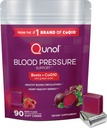 Qunol Beets Chews pour le soutien de la pression artérielle, 3 en 1 betteraves + CoQ10 + extrait de graines de raisin, soutient la circulation sanguine saine et l'énergie du coeur saine, 90 Chews