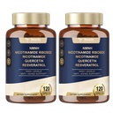 Totaria NMNH (Dihydronicotinamide Mononucléotide), Supplément NMNH avec/Niacinamide (Vitamine B3), Quercetin, Trans-Resvératrol, Soutien NAD+, Anti-Aging, Santé et énergie des cellules de la peau, 240 Compte