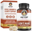 Ancien supplément de la Manille de Lion de Bliss (2 mois d'approvisionnement)- 120 capsules de champignons végétaliens- peut soutenir la clarté mentale, l'énergie et la mise au point de mai- Mémoire et soutien immunitaire supplément de champignons