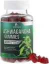 Ashwagandha Gummies 30:1 Extrait de 3000mg - Vegan, base végétale, non-OGM, sans gluten et sans gélatine, supplément Ashwagandha pour les femmes et les hommes, calmant naturel, relaxation, et soutien immunitaire, 60 Gummies