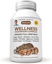 ANDREW LESSMAN Wellness Mushroom Complex 180 Capsules - Mélange bio à spectre complet de 11 champignons - Soutient la santé et la vitalité générales - Aucun additif. Supplément complexe de champignons