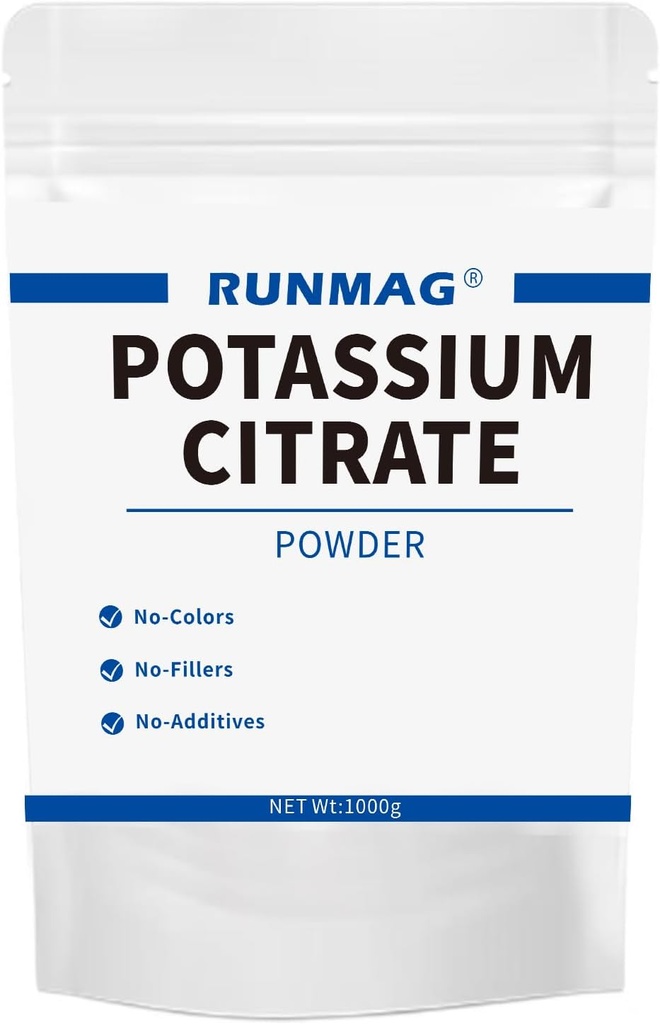 Citrate de potassium biologique naturel en poudre 1000g