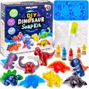 Kit de savon pour enfants, kit de savon bricolage avec bacs en forme de Dino, base de savon, couleurs d'encre et parfums, kits de science éducative amusant pour les garçons et les filles, jouets pour enfants créatifs