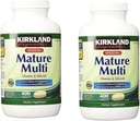 Kirkland Signature Adult 50+ Multi Vitamins & Minerals, 400 Tablets (2 Pack)