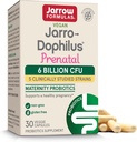 Jarrow Formulas® Jarro-Dophilus® Probiotiques prénatals pour femmes, 6 milliards d'UCF, soutient une grossesse en santé, 30 capsules de légumes, 30 jours d'approvisionnement