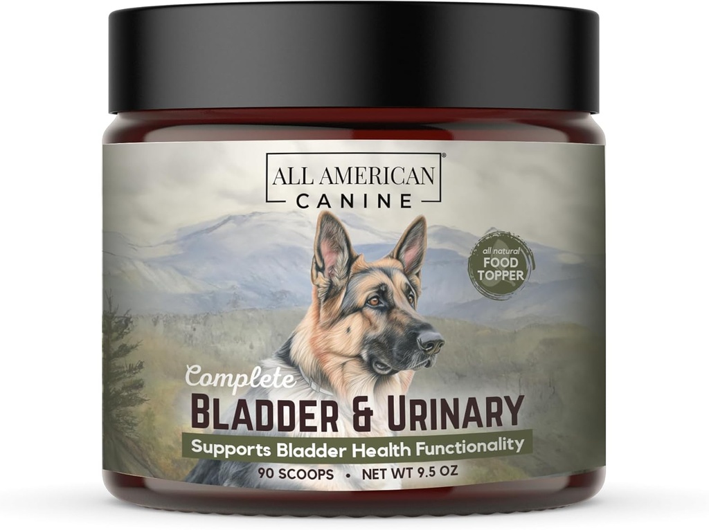 Complete Bladder & Urinary Natural Protein-Enriched Cranberry Food Topper pour tous les chiens, soutien de la santé urinaire - 90 portions