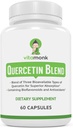 Complexe VitaMonk Quercetin - 3 Formes Bioactives de Quercetin - Isoquercetin, Quercetin Dihydrate et Quercetin Phytosome - pour Absorption Supérieure - Quercetin 500mg Capsules - Quercetin avec Bromelain