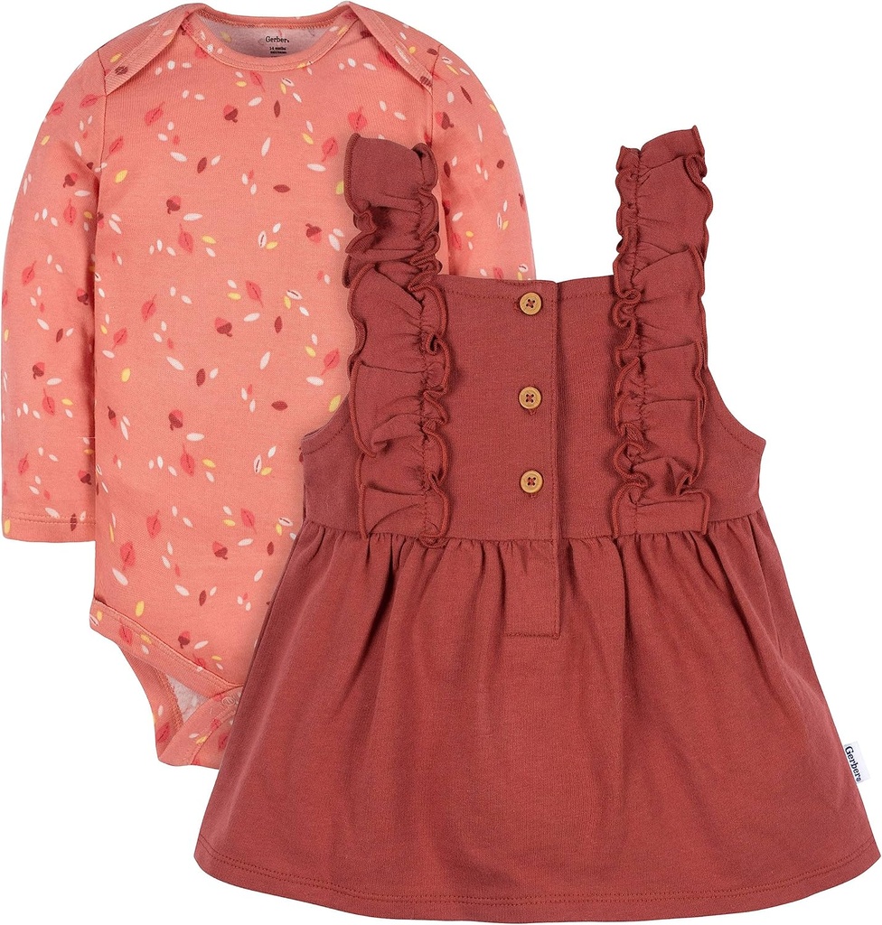 Gerber baby-girls Toddler 2 pièces ensemble de robe