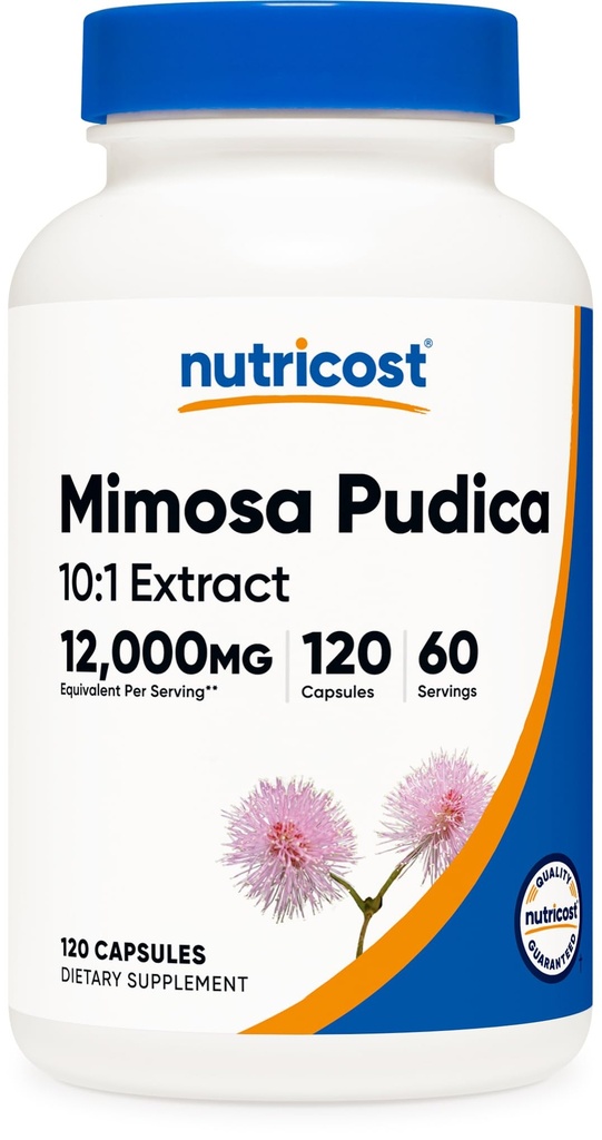 Nutricost Mimosa Pudica Seed Extract 120 Capsules for 60 Servings Per Bottle - Vegan, GMO Free and Gluten Free