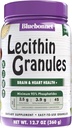 BlueBonnet Nutrition Super Terre Lécithine Granules, dérivés de soja non-OGM, sans gluten, végétalien, certifié Kosher, Pas de sucre ajouté, 12.7 oz, jaune, 12.7 Oz
