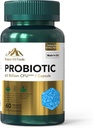 Probiotique 60 Million de CFU.Supprime la santé digestive et immunitaire (1 bouteille-60 Capsules-2mo d'approvisionnement)