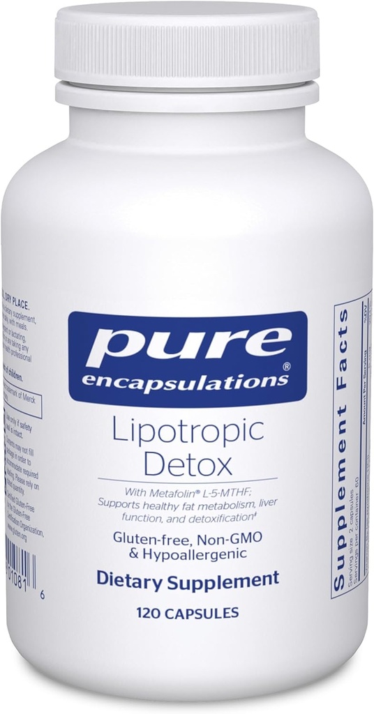 Pure Encapsulations Lipotropic Detox | Hypoallergenic Supplement Supports Liver Function and Detoxification | 120 Capsules