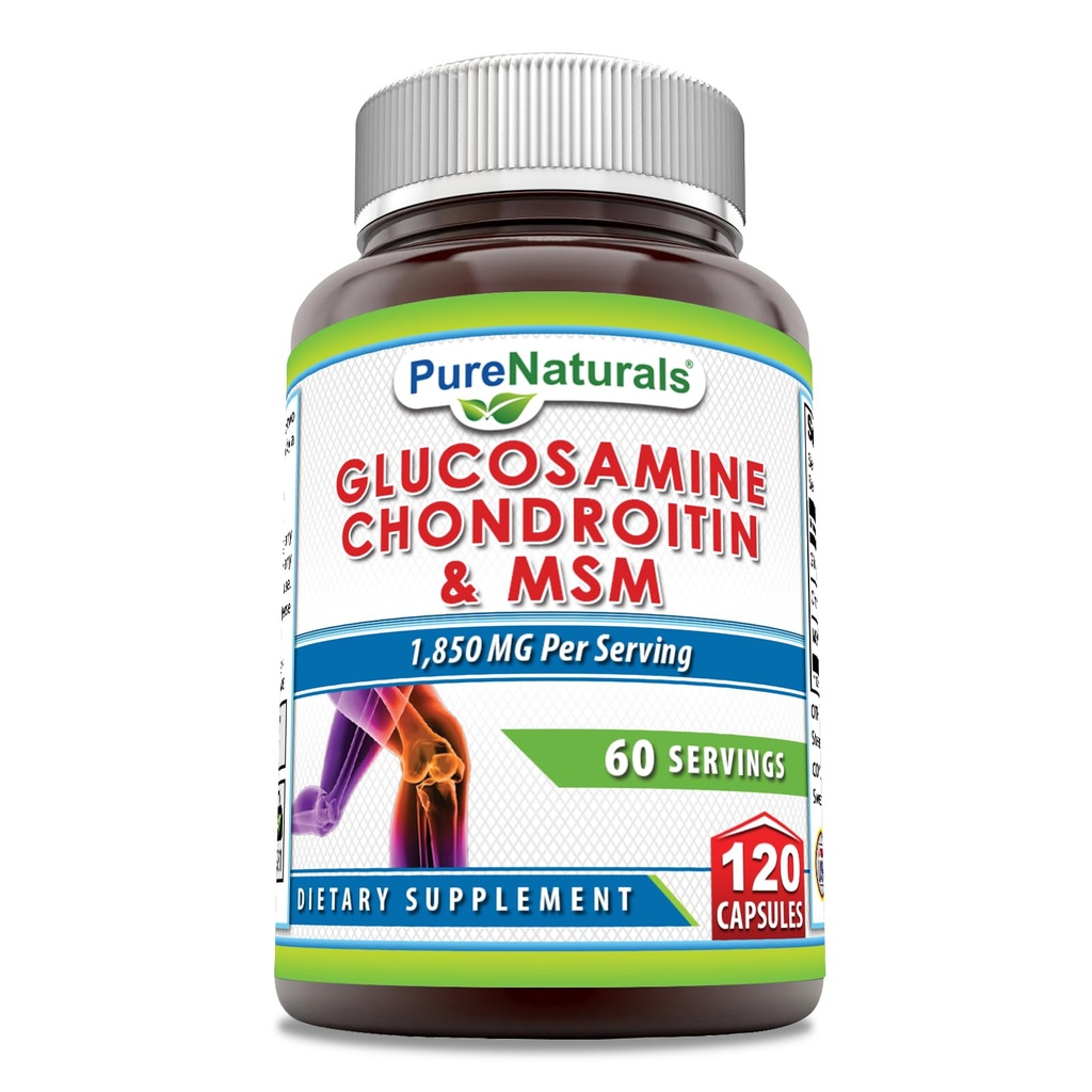 Pure Naturals Glucosamine Chondroitin & MSM Supplement.