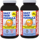 Yerba Prima Daily Fibre Formule 16 oz (paquet de 2) - Supplément de fibre alimentaire Premium, sans OGM, sans gluten, fabriqué aux États-Unis, saveur orange