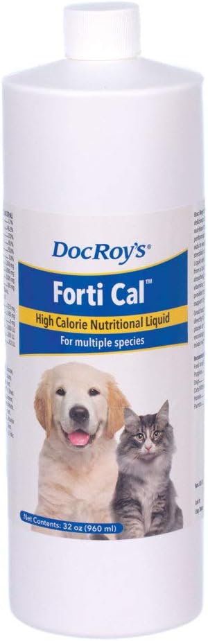 Doc Roy's Forti Cal- Supplément à haute teneur en calories pour l'énergie nutritive, Vanilla Aromatisé- 32 oz Liquide