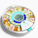 Distributeur de pilules automatique amélioré pour les personnes âgées avec alarme: Distributeur de pilules intelligent avec 28-Slot, Mix-Proof Tech & XL LCD, Durabilité améliorée pour la prise en charge médicale quotidienne