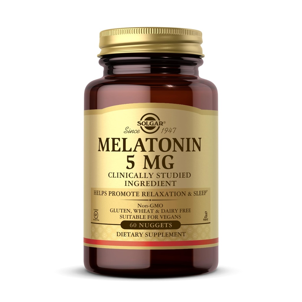 Mélatonine 5mg Nuggets Solgar 60 Tables