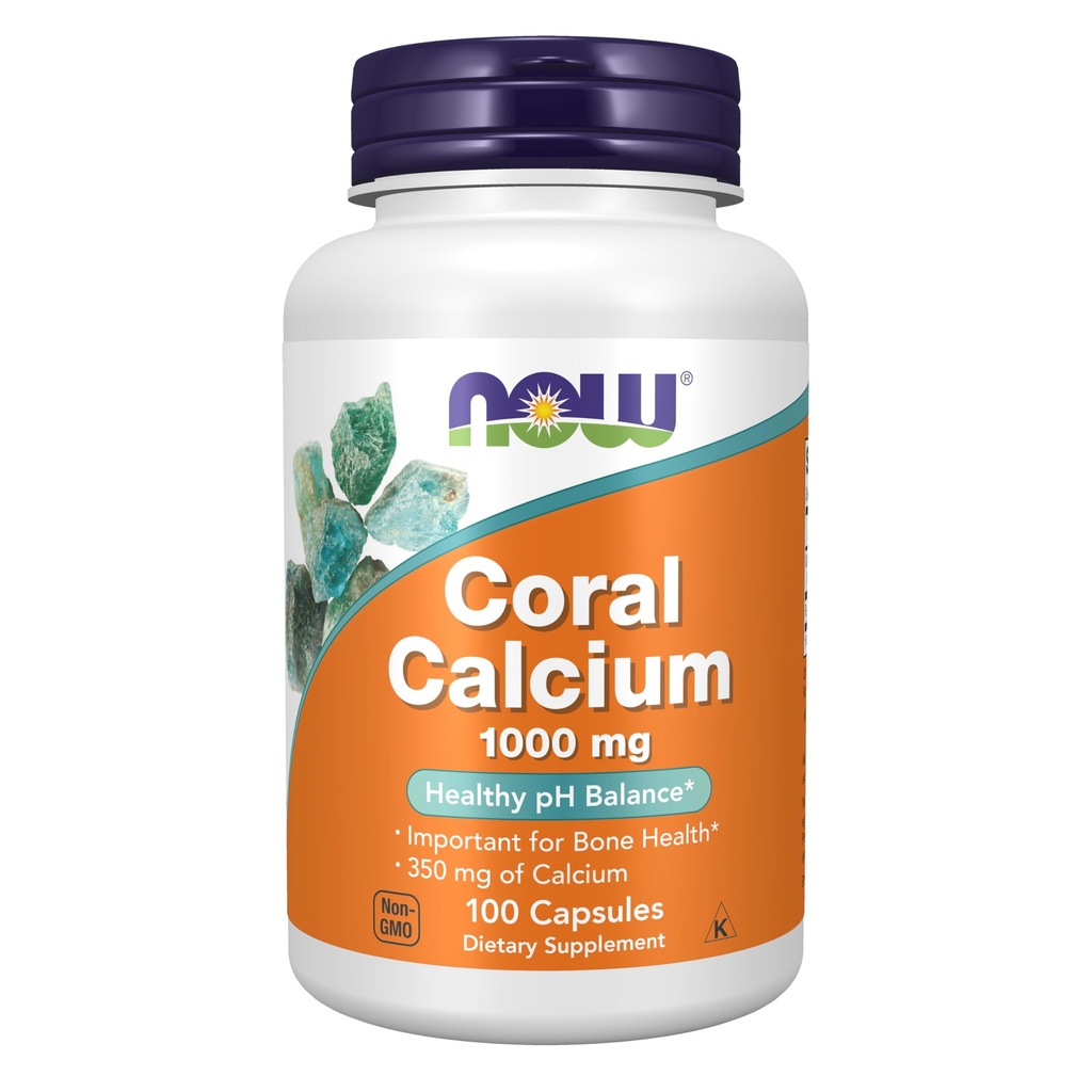 Suppléments, Calcium corallien 1 000 mg, Santé des os*, Équilibre du pH sain*, 100 gélules
